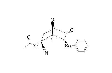 (1RS,2RS,4SR,5RS,6RS)-5-ENDO-CHLORO-2-EXO-CYANO-1-METHYL-6-EXO-(PHENYLSELENYL)-7-OXABICYCLO-[2.2.1]-HEPT-2-ENDO-YL-ACETATE