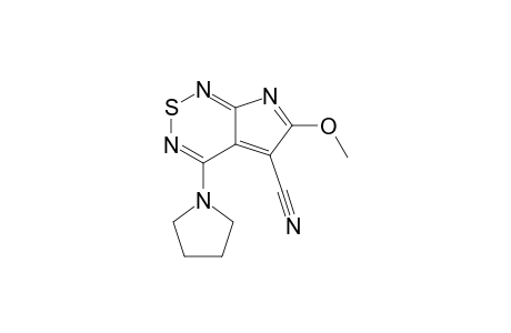 6-Methoxy-4-pyrrolidinopyrrolo[2,3-c][1,2,6]thiadiazine-5-carboxynitrile