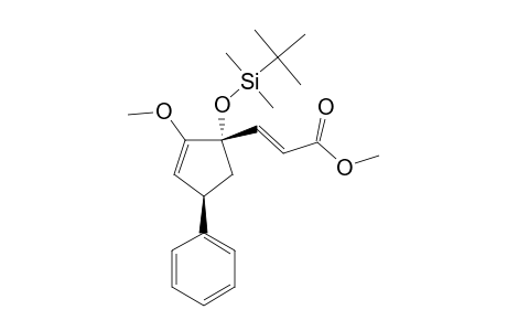 METHYL-E-3-(1-TERT.-BUTYL-DIMETHYL-SILOXY-2-METHOXY-4-PHENYL-CYCLOPENT-2-EN-1-YL)-PROPENOATE