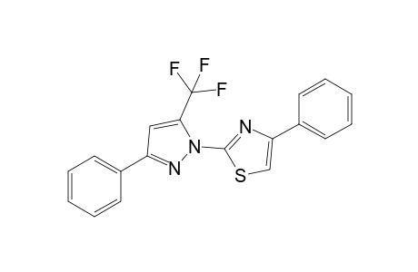 4-Phenyl-2-[3-phenyl-5-(trifluoromethyl)-1-pyrazolyl]thiazole