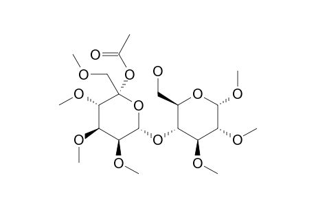 METHYL-(5'R)-5-O-ACETYL-2,3,4,6-TETRA-O-METHYL-ALPHA-D-LYXO-HEXOS-5-ULOPYRANOSYL-(1->4)-2,3-DI-O-METHYL-ALPHA-D-GLUCOPYRANOSIDE