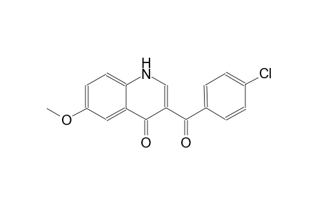 4(1H)-quinolinone, 3-(4-chlorobenzoyl)-6-methoxy-