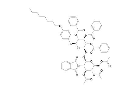 PARA-OCTYLOXYPHENYL-3,4,6-TRI-O-ACETYL-2-N-PHTHALOYL-BETA-(1->6)-D-GLUCOSAMINYL-1-THIO-2,3,4-TRI-O-BENZOYL-BETA-D-GLUCOPYRANOSIDE