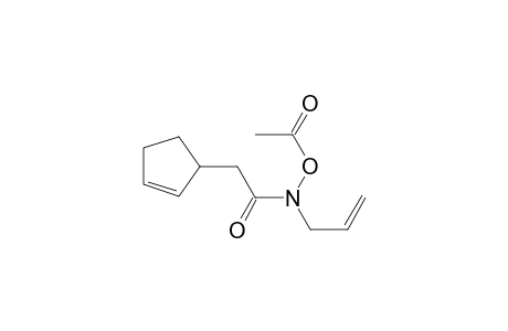 N-(2-Cyclopentenylacetyl)-N-allyl-O-acetylhydroxylamine