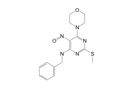 N-BENZYL-2-METHYLTHIO-6-MORPHOLINO-5-NITROSO-PYRIMIDIN-4-AMINE