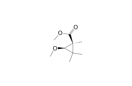 Cyclopropanecarboxylic acid, 3-methoxy-1,2,2-trimethyl-, methyl ester, cis-