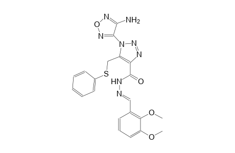 1-(4-amino-1,2,5-oxadiazol-3-yl)-N'-[(E)-(2,3-dimethoxyphenyl)methylidene]-5-[(phenylsulfanyl)methyl]-1H-1,2,3-triazole-4-carbohydrazide