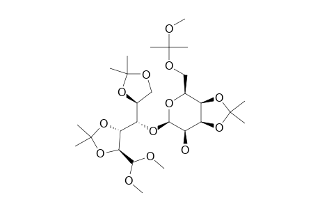 4-O-[3,4-O-ISOPROPYLIDENE-6-O-(1-METHOXY-1-METHYLETHYL)-BETA-D-TALOPYRANOSYL]-2,3:5,6-DI-O-ISOPROPYLIDENE-ALDEHYDO-D-GLUCOSE-DIMETHYL-ACETAL