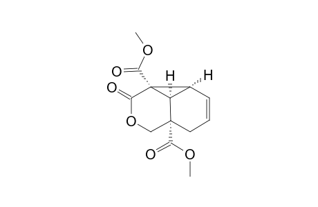 1H-Cyclopropa[de]-2-benzopyran-3a,6a(3H,6H)-dicarboxylic acid, 3b,6b-dihydro-3-oxo-, dimethyl ester, (3a.alpha.,3b.alpha.,6a.alpha.,6b.alpha.)-(.+-.)-
