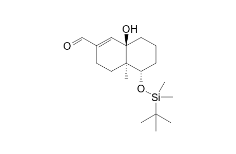 (4aR*,5S*,8aR*)-5-(tert-Butyldimethylsiloxy)-8a-hydroxy-4a-methyl-3,4,4a,6,6,7,8,8a-octahydronaphthalen-2-carbaldehyde
