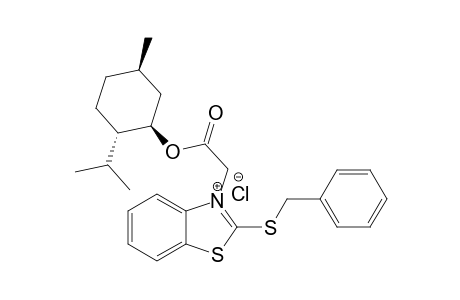 2-(benzylthio)-3-(2-(((1R,2S,5R)-2-isopropyl-5-methylcyclohexyl)oxy)-2-oxoethyl)benzo[d]thiazol-3-ium chloride