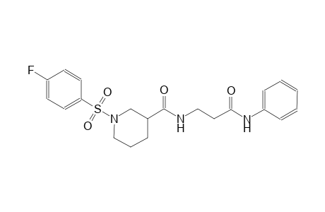 3-piperidinecarboxamide, 1-[(4-fluorophenyl)sulfonyl]-N-[3-oxo-3-(phenylamino)propyl]-