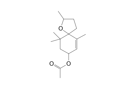 Spiro[4,5]-8-acetoxy-2,6,10,10-tetramethyl-1-oxa-6-decene