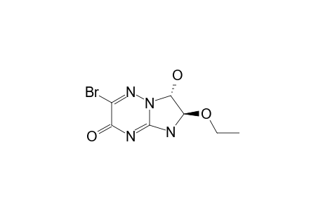 2-BROMO-6-ETHOXY-7-HYDROXY-6,7-DIHYDRO-5H-IMIDAZO-[1,2-B]-[1,2,4]-TRIAZIN-3-ONE