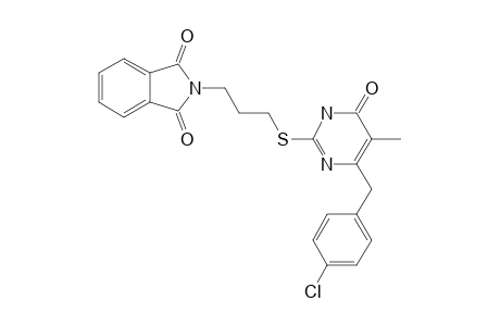 6-(4-CHLOROBENZYL)-5-METHYL-2-[3-(N-PHTHALIMIDO)-PROPYL]-THIOPYRIMIDIN-4(3H)-ONE