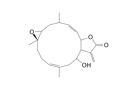 (1R,2S,3E,7R,8R,11E,14S)-7,8-Epoxy-14-hydroxy-cembra-3,11,15-trien-17,2-olide