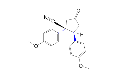 1,2-trans-bis(p-methoxphenyl)-4-oxocyclopentanecarbonitrile
