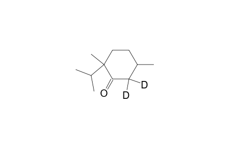 2-Isopropyl-2,5-dimethylcyclohexanone-6,6-D2