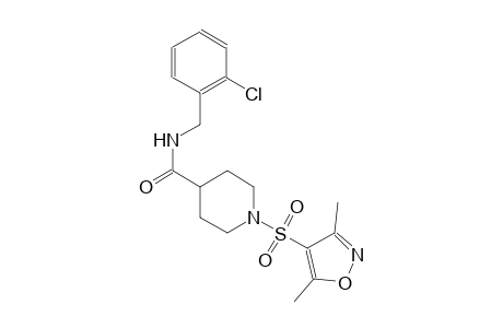 N-(2-chlorobenzyl)-1-[(3,5-dimethyl-4-isoxazolyl)sulfonyl]-4-piperidinecarboxamide
