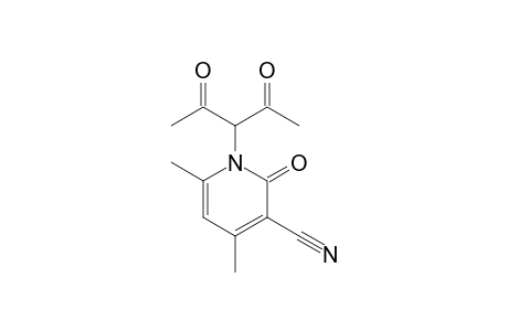 1-(1-Acetyl-2-oxo-propyl)-4,6-dimethyl-2-oxo-1,2-dihydro-pyridine-3-carbonitrile