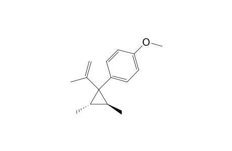 r-1-isopropenyl-1-(4-methoxyphenyl)-t-2,c-3-dimethylcyclopropane