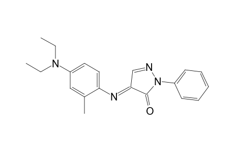 3H-pyrazol-3-one, 4-[[4-(diethylamino)-2-methylphenyl]imino]-2,4-dihydro-2-phenyl-
