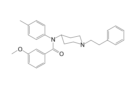 N-(4-Methylphenyl)-N-[1-(2-phenylethyl)piperidin-4-yl]-3-methoxybenzamide