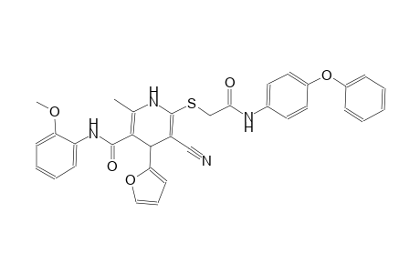 3-pyridinecarboxamide, 5-cyano-4-(2-furanyl)-1,4-dihydro-N-(2-methoxyphenyl)-2-methyl-6-[[2-oxo-2-[(4-phenoxyphenyl)amino]ethyl]thio]-
