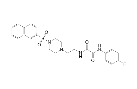 ethanediamide, N~1~-(4-fluorophenyl)-N~2~-[2-[4-(2-naphthalenylsulfonyl)-1-piperazinyl]ethyl]-