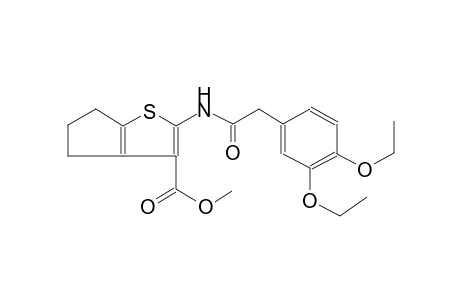 4H-cyclopenta[b]thiophene-3-carboxylic acid, 2-[[(3,4-diethoxyphenyl)acetyl]amino]-5,6-dihydro-, methyl ester