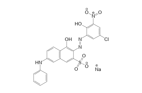 2-Naphthalenesulfonic acid, 3-[(5-chloro-2-hydroxy-3-nitrophenyl)azo]-4-hydroxy-7-(phenylamino)-, monosodium salt