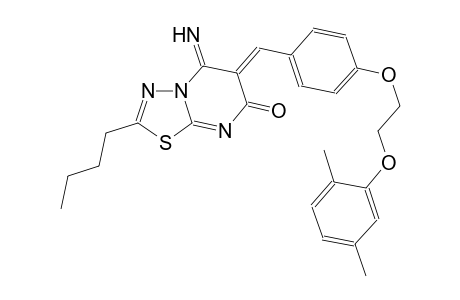7H-[1,3,4]thiadiazolo[3,2-a]pyrimidin-7-one, 2-butyl-6-[[4-[2-(2,5-dimethylphenoxy)ethoxy]phenyl]methylene]-5,6-dihydro-5-imino-, (6Z)-