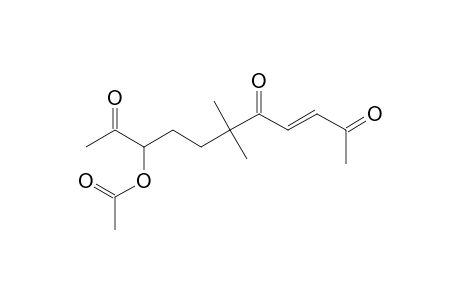 3-Undecene-2,5,10-trione, 9-(acetyloxy)-6,6-dimethyl-, (E)-(.+-.)-