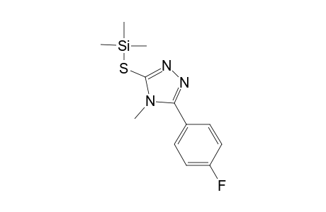 5-(4-Fluorophenyl)-4-methyl-4H-1,2,4-triazole-3-thiol, tms derivative