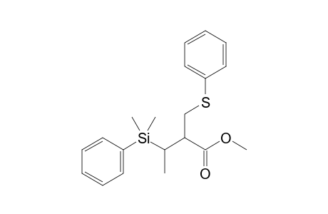 Methyl (2RS,3RS)-3-Dimethyl(phenyl)silyl-2-phenylthiomethylbutanoate