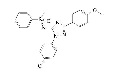 {[1-(4-Chlorophenyl)-3-(4-methoxyphenyl)-1H-1,2,4-triazol-5-yl]imino}(methyl)(phenyl)-.lambda.6-sulfanone