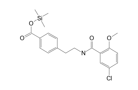 4-{2-[(5-Chloro-2-methoxybenzoyl)amino]ethyl}benzoic acid, tms