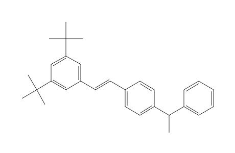 Benzene, 1-[2-[3,5-bis(1,1-dimethylethyl)phenyl]ethenyl]-4-(1-phenylethyl)-, (E)-