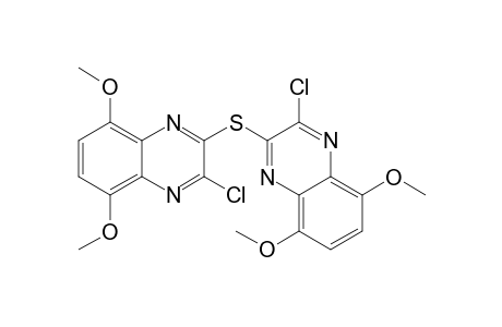 2-Chloranyl-3-(3-chloranyl-5,8-dimethoxy-quinoxalin-2-yl)sulfanyl-5,8-dimethoxy-quinoxaline