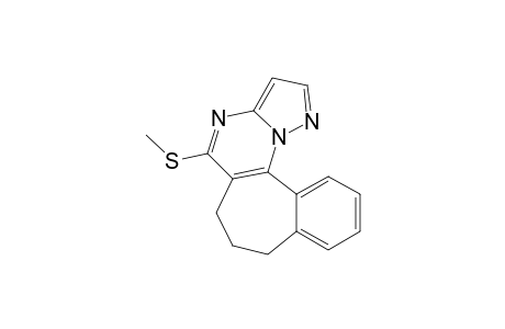 6H-Benzo[3,4]cyclohepta[1,2-e]pyrazolo[1,5-a]pyrimidine, 7,8-dihydro-5-(methylthio)-