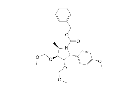 (2R,3S,4S,5R)-N-[(benzyloxy)carbonyl]-3,4-bis[(methoxymethyl)oxy]-2-(p-methoxyphenyl)-5-methylpyrrolidine