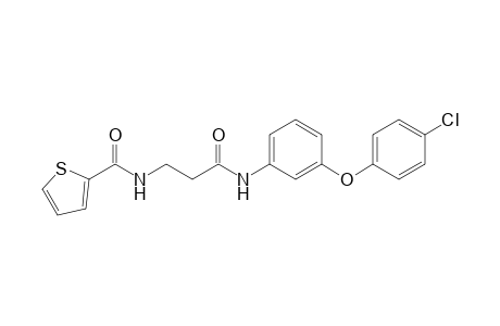 N-(3-(3-(4-Chlorophenoxy)phenylamino)-3-oxopropyl)thiophene-2-carboxamide