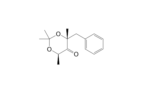 (4R,6R)-4-Benzyl-2,2,4,6-tetramethyl-1,3-dioxan-5-one