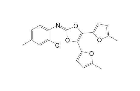 2-(2-Chloro-4-methylphenylimino)-4,5-bis(5-methyl-2-furyl)-1,3-dioxol