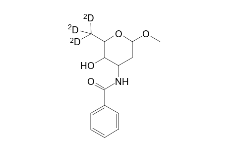 L-lyxo-Hexopyranoside, methyl-D3 3-(benzoylamino)-2,3,6-trideoxy-