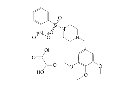 1-((2-nitrophenyl)sulfonyl)-4-(3,4,5-trimethoxybenzyl)piperazine oxalate
