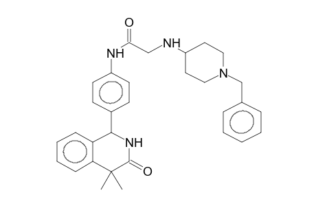 4,4-DIMETHYL-1-{4-[(1-BENZYLPIPERIDIN-4-YL)AMINOACETYL]AMINOPHENYL}-1,4-DIHYDRO-3(2H)-ISOQUINOLINONE