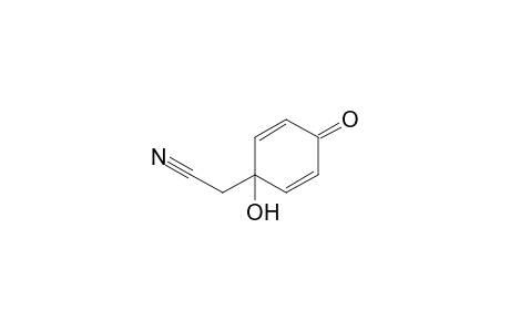 2-(1-hydroxy-4-keto-cyclohexa-2,5-dien-1-yl)acetonitrile