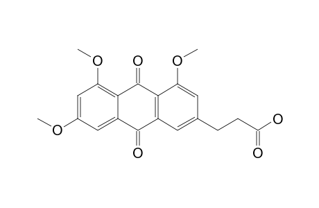 3-(1,6,8-TRIMETHOXY-9,10-ANTHRAQUINON-3-YL)-PROPIONIC-ACID