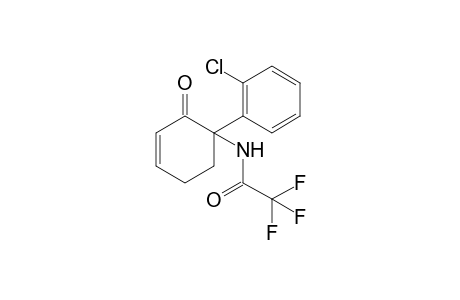 N-[1-(2-chlorophenyl)-2-oxo-cyclohex-3-en-1-yl]-2,2,2-trifluoro-acetamide